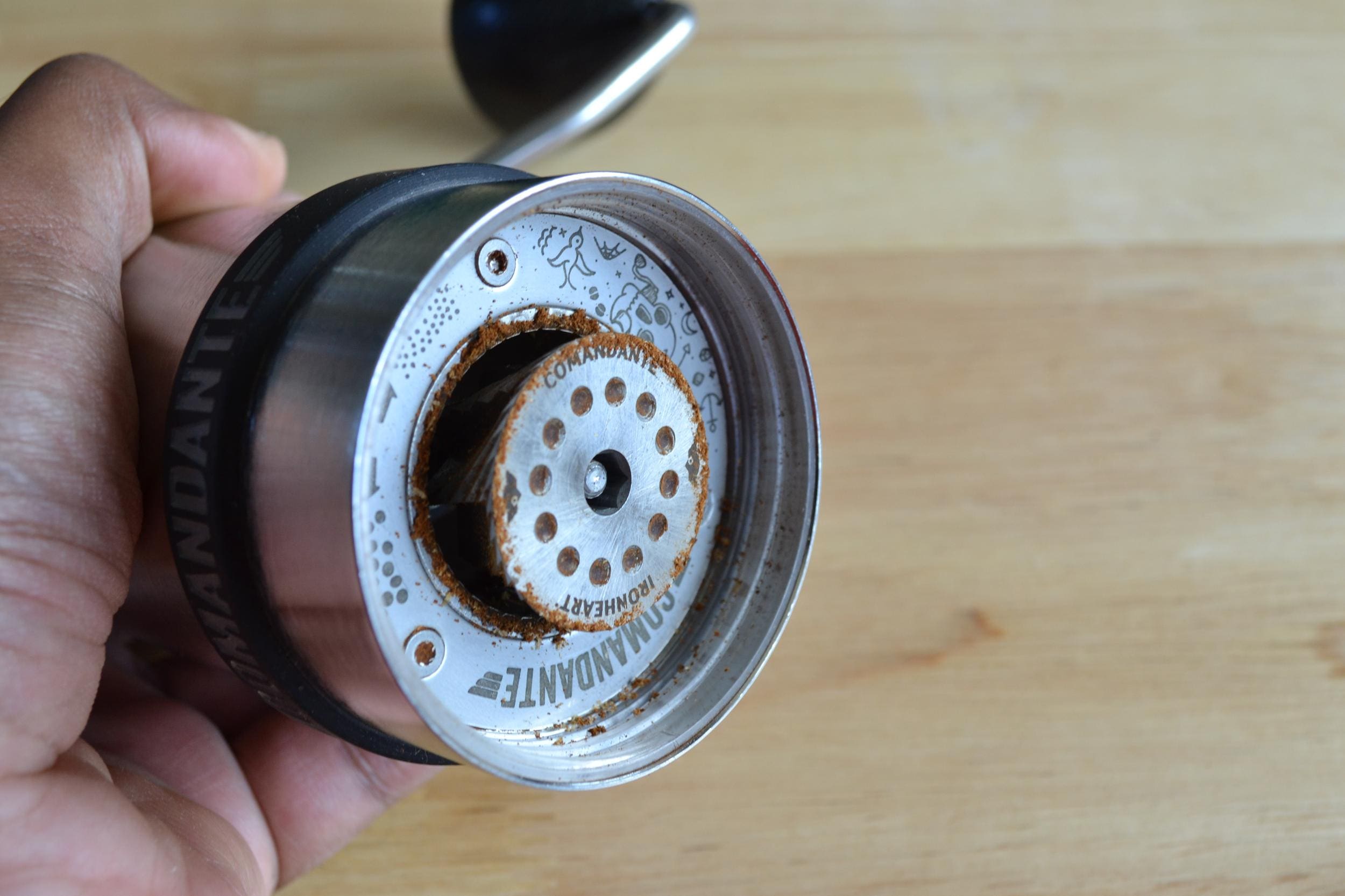 Commandante dial removed